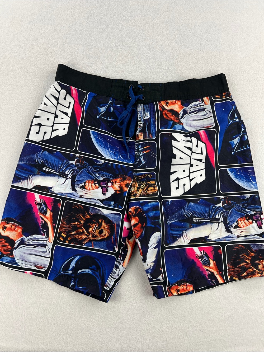 Star Wars Mens Fixed Waist Swimming Board Shorts Like Skywalker Size XXL